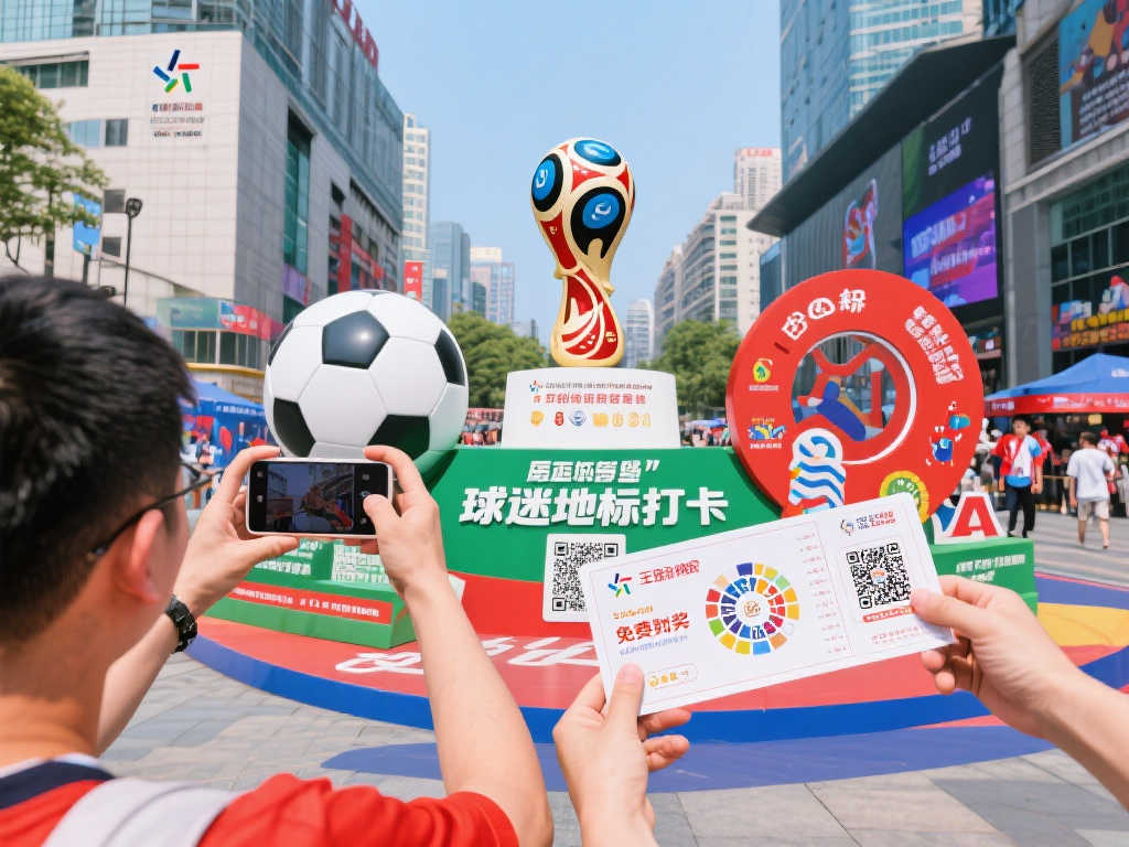 世界杯球迷打卡新地标，扫码体彩赢竞猜好礼