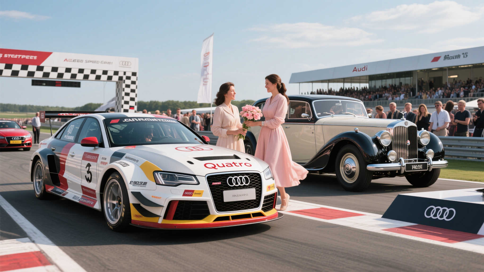 奥迪母亲节速度节：quattro冠军车与新老霍希同台绽放
