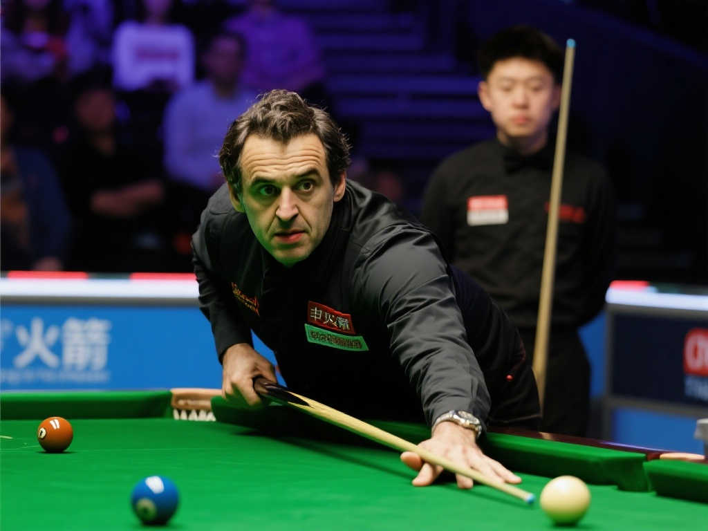 ！奥沙利文状态低迷，被赵心童连胜八局，赛中苦涩表情频现